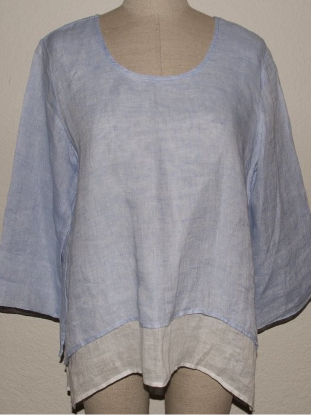 Idillio Positano Linen Layered Top Sz Small